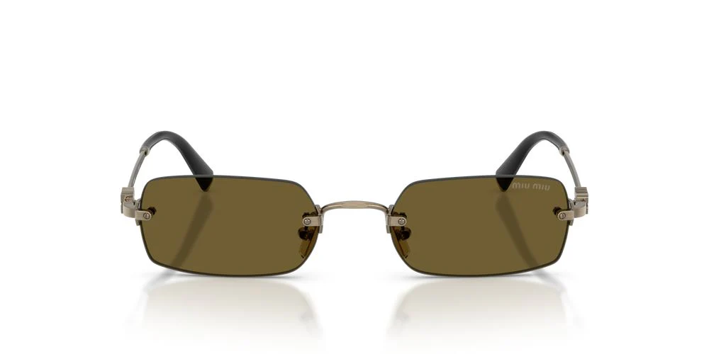 Gold Geometric Sunglasses