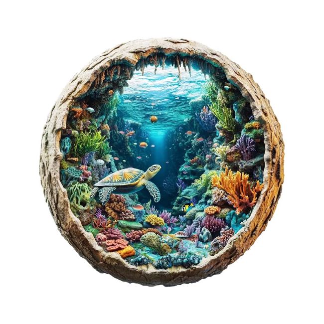 3D Coral Reef Turtle Puzzle