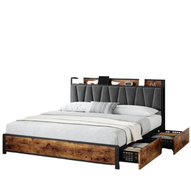Garvee Gaomon King Size Bed Frame
