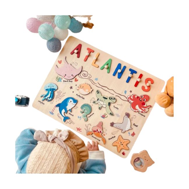 Personalized Ocean Name Puzzle