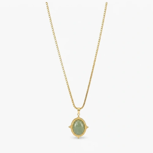 Oval Jade Necklace