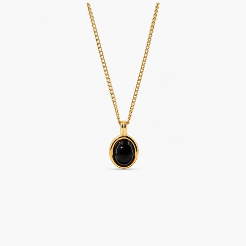 Tiny Black Onyx Necklace